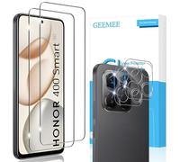 GEEMEE Pellicola Vetro Temperato per Honor 400 Smart 5G, 2 +2 Pezzi Pellicola Protettiva + Pellicola Fotocamera, 9H Anti Graffi Anti-Impronte Protettiva Protezione Screen Protector