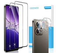 GEEMEE Pellicola Vetro Temperato per OPPO A5 Pro 4G/5G, 2 Pezzi Pellicola Protettiva + 2 Pezzi Pellicola Fotocamera, Durezza 9H HD Anti Graffi Anti-Impronte Protettiva Protezione Schermo