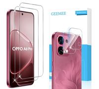 GEEMEE Pellicola Vetro Temperato per OPPO A6 Pro, 2+2 Pezzi Pellicola Protettiva + Pellicola Fotocamera, Durezza 9H Anti Graffi Anti-Impronte Protettiva Protezione Schermo