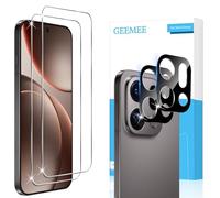 GEEMEE Pellicola Vetro Temperato per OPPO Find X9 Pro, 2+2 Pezzi Pellicola Protettiva + Pellicola Fotocamera (Nero), Durezza 9H HD Anti Graffi Anti-Impronte Protettiva