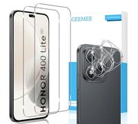 GEEMEE per Honor 400 Lite Pellicola Vetro Temperato, 2 Pezzi Pellicola Protettiva + 2 Pezzi Pellicola Fotocamera, 9H Anti Graffi Anti-Impronte Protettiva Protezione Screen Protector