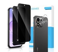 GEEMEE per Honor 600 Smart Privacy Vetro Temperato, 2+2 Pezzi | Privacy Pellicola Protettiv Fotocamera Protector Film,9H Anti-Spy Anti-Graffio Senza Bolle Protezione Schermo