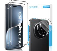GEEMEE per Honor Magic 7 Pro Pellicola Vetro Temperato + Fotocamera Vetro temperato, 2+2 Pezzi 9H Protezione Schermo, Anti Graffi HD Protettiva Screen Protector