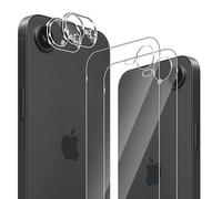 GEEMEE per iPhone 16e Back Pellicola Vetro Temperato+Fotocamera Vetro temperato, 2+2 Pack 9H Protezione Schermo, Anti Graffi HD Trasparenza Protettiva Screen