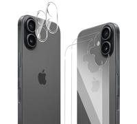 GEEMEE per iPhone 17 Back Pellicola Vetro Temperato+Fotocamera Vetro temperato,【2 Pack +2 Pack 】 9H Protezione Schermo, Anti Graffi HD Trasparenza Protettiva Screen