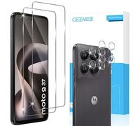 GEEMEE per Motorola Moto G37 Pellicola Vetro Temperato, 2 Pezzi Pellicola Protettiva + 2 Pezzi Pellicola Fotocamera, 9H Anti Graffi Anti-Impronte Protettiva Protezione Screen Protector