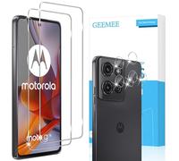 GEEMEE per Motorola Moto G75 Pellicola Vetro Temperato, 2 Pezzi Pellicola Protettiva + 2 Pezzi Pellicola Fotocamera, 9H Anti Graffi Anti-Impronte Protettiva Protezione Screen Protector