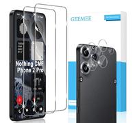 GEEMEE per Nothing Cmf Phone 2 PRO Pellicola Vetro Temperato, 2 Pezzi Pellicola Protettiva + 2 Pezzi Pellicola Fotocamera, 9H Anti Graffi Anti-Impronte Protettiva Protezione Screen Protector
