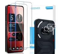 GEEMEE per Nothing Phone 2a /Nothing Phone 2a Plus Pellicola Vetro Temperato + Fotocamera Vetro temperato, 2+2 Pezzi 9H Protezione Schermo, Anti Graffi HD Protettiva Screen Protector