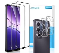 GEEMEE per OPPO A5 4G Pellicola Vetro Temperato, 2 Pezzi Pellicola Protettiva + 2 Pezzi Pellicola Fotocamera, Durezza 9H HD Anti Graffi Anti-Impronte Protettiva Protezione Schermo