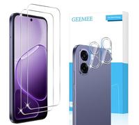 GEEMEE per OPPO A6x / A6k 4G / 5G Pellicola Vetro Temperato, 2 Pezzi Pellicola Protettiva + 2 Pezzi Pellicola Fotocamera, 9H Anti Graffi Anti-Impronte Protettiva Protezione Screen Protector