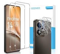 GEEMEE per Realme 14 5G/Realme 14T Pellicola Vetro Temperato, 2 Pezzi Pellicola Protettiva + 2 Pezzi Pellicola Fotocamera, 9H Anti Graffi Anti-Impronte Protettiva Protezione Screen Protector
