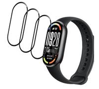 GEEMEE per Xiaomi Smart Band 10 Pellicola Protettiva, 3 Pack Pellicola Protettiva Flessibile HD Impermeabile e indossabile, Non Vetro temperato- Nero