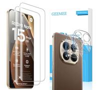 GEEMEE Vetro Temperato per Xiaomi Redmi Note 15 Pro Plus/Note 15 Pro+ 5G/Poco M8 Pro, 2+2 Pezzi Pellicola Vetro Temperato e Fotocamera Vetro temperato, 9H Protezione Schermo, Anti Graffi HD Protettiva