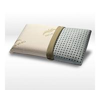 GEEMMA s.r.l. Cuscino Memory Foam HD + Traspirante, Modello saponetta, Alto 12 cm con Tessuto in Aloe