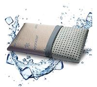 GEEMMA s.r.l. Cuscino Memory Foam HD + Traspirante, Modello saponetta, Alto 12 cm con Tessuto in RINFRESCANTE Cooler