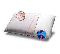 GEEMMA s.r.l. Cuscino Memory Foam Rigido ma Avvolgente, Modello saponetta e cervicale, Alto 12 cm per 40x70 cm con Tessuto in Cotone SFODERABILE