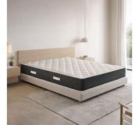 GEEMMA s.r.l. Materasso foam King size 190X195 Cm CONFORTEVOLE che NON SCALDA | Materasso ortopedico alto 20 cm contro il mal di schiena | MADE IN ITALY, Anallergico - MOD. PRIME 20