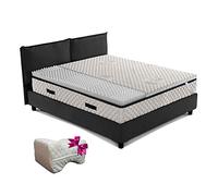 GEEMMA s.r.l. Topper Materasso, Correttore in Memory Foam a Zone con Tessuto Sfoderabile Anallergico in Cottone, Alto 6 Cm, Matrimoniale 170x195