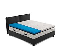 GEEMMA s.r.l.Topper Materasso in Fresh Polar Gel con Tessuto Argento, Altezza 6,5 cm, Anallergico, Matrimoniale 160x190