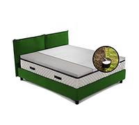 GEEMMA s.r.l. Topper Materasso Lattice Naturale Alto 4 cm con Tessuto Tencel Sfoderabile Matrimoniale 165x200