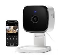 Geeni Telecamera intelligente per animali domestici, risoluzione Quad HD 2K, inclinabile, visione notturna, rilevamento del movimento, compatibile con Alexa e Google Home, colore bianco, GN-CW078-199