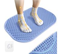 GEENOA Tappetino per massaggio ai piedi in silicone, grande tappetino per riflessologia per rilassamento dei piedi, tappetino portatile per agopressione per piedi con uso su due lati, tappetino