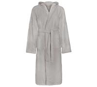 GeenYuu Accappatoio Kinn grigio S in cotone, assorbente e caldo con cintura regolabile, soffice e morbido, ideale come vestaglia, accappatoio da casa o sauna per uomo e donna