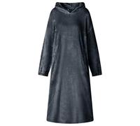 GeenYuu Felpa con cappuccio blu navy in morbida flanella, taglia S, con grande tasca e cappuccio extra caldo, ideale come abbigliamento da casa per rilassarsi e sentirsi a casa in inverno