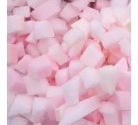 GeenYuu Imbottitura in schiuma triturata, rosa, 5 kg, materiale di riempimento per pouf, cuscini, progetti di imbottitura, fai da te, cucito, con fiocchi di schiuma traspiranti e indeformabili per