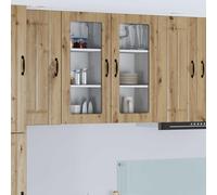 GeenYuu Lucca Artisan - Armadietto da cucina in legno di quercia 40 x 31 x 80 cm, per interni moderni, durevole, funzionale, spazio per la cucina