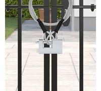 GeenYuu Lucchetto in acciaio 2 pezzi con 6 chiavi, serratura e resistente alle intemperie, resistente alla corrosione, per porta, cancello, giardino, garage, armadio, porta della stanza, protezione