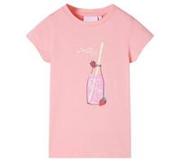 GeenYuu Maglietta per bambini, a maniche corte, in 95% cotone e 5% elastan, con scollo rotondo, taglia per ragazze e ragazzi, per tutti i giorni, tempo libero, estate, primavera, piacevolmente morbida