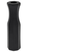 GeenYuu Manopole da calcio balilla in plastica ABS, 8 pezzi, colore nero, per aste da 16 mm, accessori antiscivolo per biliardino, ricambio per pali da calcio balilla