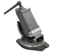 GeenYuu Morsa a 2 assi, inclinabile, 100 mm, in ghisa con divisione fine, regolabile in altezza, base stabile per banco da lavoro, ideale per fissare, tenere e pressare durante la lavorazione del