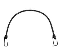 GeenYuu Parti in gomma riflettenti con gancio, 25 pezzi, 59 cm, elastiche, colore nero, con polipropilene e gancio in ferro, per campeggio, accessori per tende e fissaggio tempesta