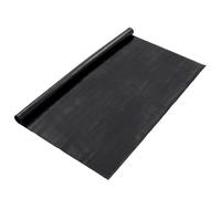 GeenYuu Pavimento in gomma nera, 1,2 x 5 m, per giardino, balcone, terrazza, esterno, resistente alle intemperie e all'inverno, facile da pulire, ideale come protezione da sguardi indiscreti e dal