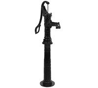 GeenYuu Pompa a manovella in ghisa con supporto, altezza 135 cm, filettatura interna da 38 mm, robusta pompa da giardino per fontane, pozzi, cisterne e impianti idrici domestici, robusta pompa in