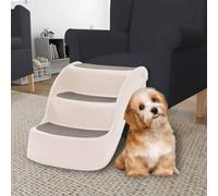 GeenYuu Scaletta per cani con 3 gradini, pieghevole, in plastica, 50 x 38 x 38 cm, antiscivolo, per auto, divano, letto, aiuto per salire per cani di piccola taglia, gatti, cuccioli, anziani