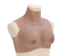GeenYuu Seni in silicone brunito, coppa B con imbottitura in cotone, realistico, colore carne, per carnevale, Halloween, carnevale, cosplay, teatro, feste, travestimenti ed effetti di trucco