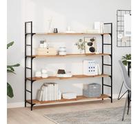 GeenYuu Set di 3 mensole sospese, 160 x 30 x 2 cm, in legno massello di acacia trattato a olio, rettangolari, per camera da letto, bagno, cucina, versatile organizzazione da parete