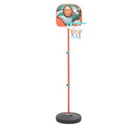 GeenYuu Set di canestro da basket portatile con tavola, rete e palla, regolabile in altezza da 133 a 160 cm, per la cameretta dei bambini, il giardino e i giocattoli sportivi all'aperto, gioco di