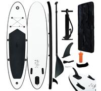 GeenYuu Set di tavola gonfiabile per stand up paddle, in PVC, con borsa per il trasporto e pompa, 300 x 72 x 10 cm, per surf, fitness, yoga al mare e al lago, stabile SUP con pinna e accessori