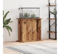 GeenYuu Supporto per acquario, effetto legno anticato, 81 x 36 x 73 cm, con spazio e ripiani, mobiletto inferiore stabile per acquari e terrari