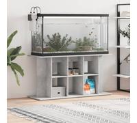 GeenYuu Supporto per acquario, grigio cemento, in legno, 120 x 40 x 60 cm, mobiletto inferiore stabile con spazio per acquari e accessori, salvaspazio, mobile moderno per soggiorno, ufficio, corridoio