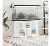 GeenYuu Supporto per acquario, in legno bianco, 120 x 40 x 60 cm, stabile mobiletto con spazio per acquario, scaffale con porta e scomparto, struttura per mobili come supporto per accessori per