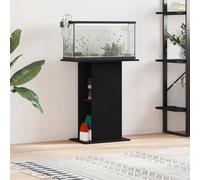 GeenYuu Supporto per acquario, nero, effetto rovere, 60,5 x 36 x 72,5 cm, con spazio e supporto, per soggiorno, ufficio, corridoio, stabile, resistente, mobile