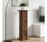 GeenYuu Supporto per piante, 2 pezzi, in legno anticato, 30,5 x 30 x 100,5 cm, per interni, stabile, resistente all'umidità, per vaso di fiori, decorazione per soggiorno, balcone