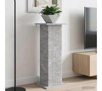 GeenYuu Supporto per piante in legno grigio cemento, 30,5 x 30 x 80,5 cm, stabile scaffale per fiori e vaso con superficie resistente all'umidità, ideale per soggiorno, balcone e giardino d'inverno