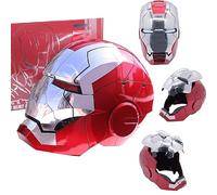 GEEOO IRYN M1N Casco Mk5 1:1 indossabile elettronico casco inglese controllo vocale apertura e chiusura Ir¨n M1n maschera con sensore touch e occhi LED si illuminano per Natale Halloween